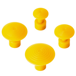 Mushroom tabs PDR Adapters | Removing, pulling dents | Yellow, 4 pieces